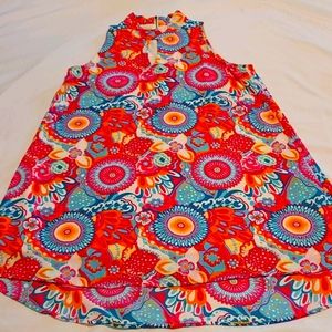 Spring Dress Bright Colorful Size Medium